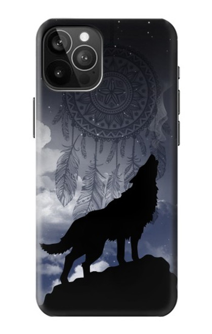 W3011 Dream Catcher Wolf Howling Hard Case and Leather Flip Case For iPhone 12 Pro Max