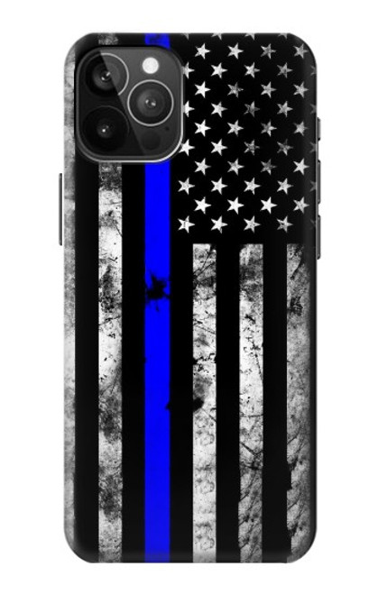 W3244 Thin Blue Line USA Hard Case and Leather Flip Case For iPhone 12 Pro Max