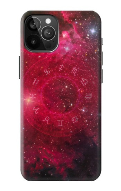 W3368 Zodiac Red Galaxy Hard Case and Leather Flip Case For iPhone 12 Pro Max