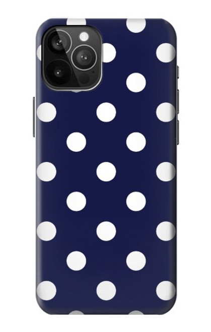 W3533 Blue Polka Dot Hard Case and Leather Flip Case For iPhone 12 Pro Max