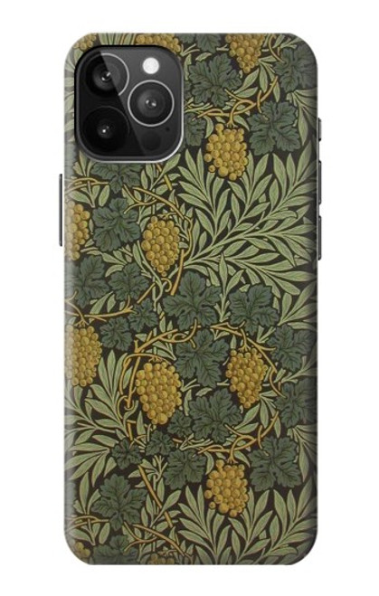 W3662 William Morris Vine Pattern Hard Case and Leather Flip Case For iPhone 12 Pro Max