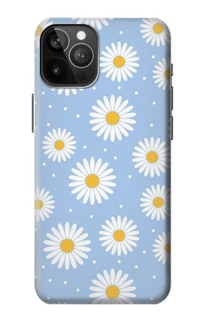 W3681 Daisy Flowers Pattern Hard Case and Leather Flip Case For iPhone 12 Pro Max