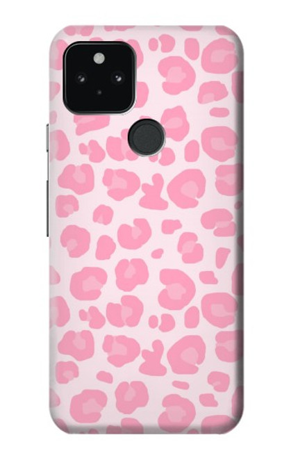 W2213 Pink Leopard Pattern Hard Case and Leather Flip Case For Google Pixel 5