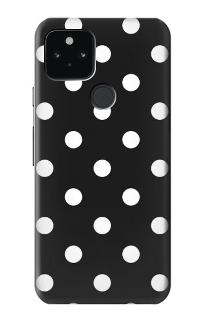 W2299 Black Polka Dots Hard Case and Leather Flip Case For Google Pixel 5