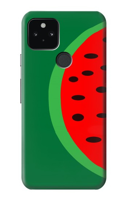 W2383 Watermelon Hard Case and Leather Flip Case For Google Pixel 5