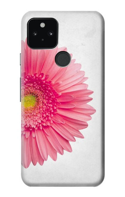 W3044 Vintage Pink Gerbera Daisy Hard Case and Leather Flip Case For Google Pixel 5