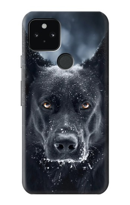 W3168 German Shepherd Black Dog Hard Case and Leather Flip Case For Google Pixel 5