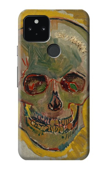 W3359 Vincent Van Gogh Skull Hard Case and Leather Flip Case For Google Pixel 5