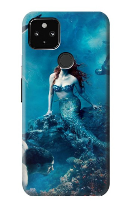 W0899 Mermaid Hard Case and Leather Flip Case For Google Pixel 4a 5G