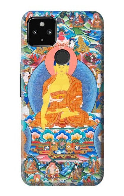 W1256 Buddha Paint Hard Case and Leather Flip Case For Google Pixel 4a 5G