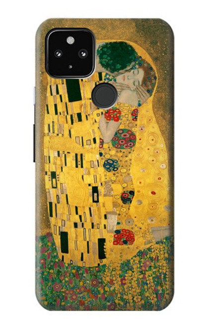 W2137 Gustav Klimt The Kiss Hard Case and Leather Flip Case For Google Pixel 4a 5G