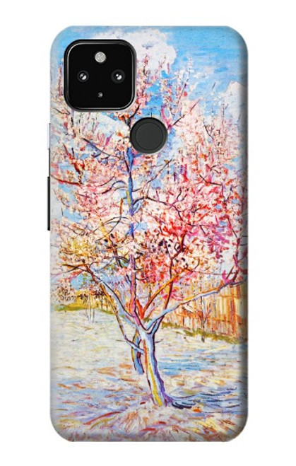 W2450 Van Gogh Peach Tree Blossom Hard Case and Leather Flip Case For Google Pixel 4a 5G