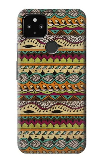 W2860 Aztec Boho Hippie Pattern Hard Case and Leather Flip Case For Google Pixel 4a 5G
