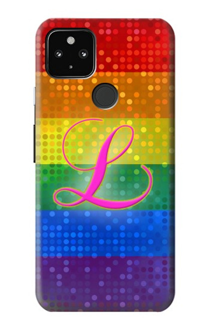 W2900 Rainbow LGBT Lesbian Pride Flag Hard Case and Leather Flip Case For Google Pixel 4a 5G