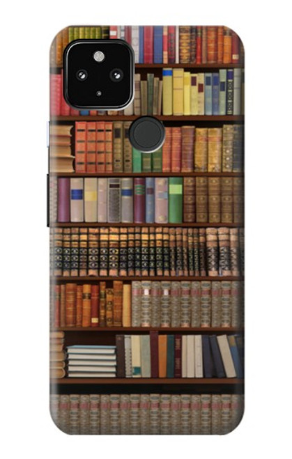 W3154 Bookshelf Hard Case and Leather Flip Case For Google Pixel 4a 5G