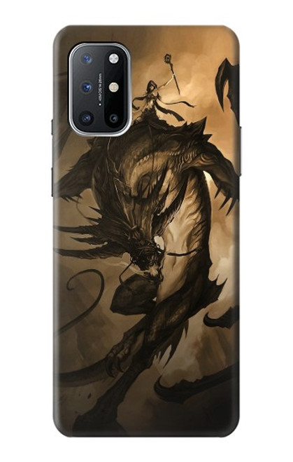 W0388 Dragon Rider Hard Case and Leather Flip Case For OnePlus 8T