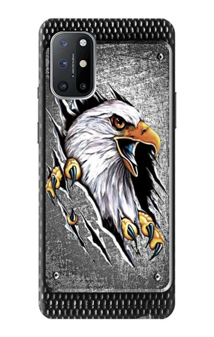 W0855 Eagle Metal Hard Case and Leather Flip Case For OnePlus 8T