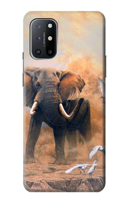 W1292 Dusty Elephant Egrets Hard Case and Leather Flip Case For OnePlus 8T