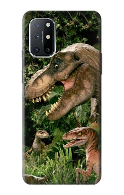 W1452 Trex Raptor Dinosaur Hard Case and Leather Flip Case For OnePlus 8T