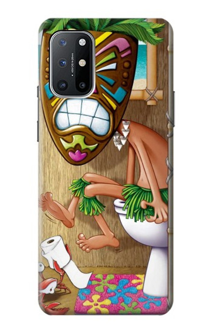 W1702 Tiki Man Toilet Hard Case and Leather Flip Case For OnePlus 8T