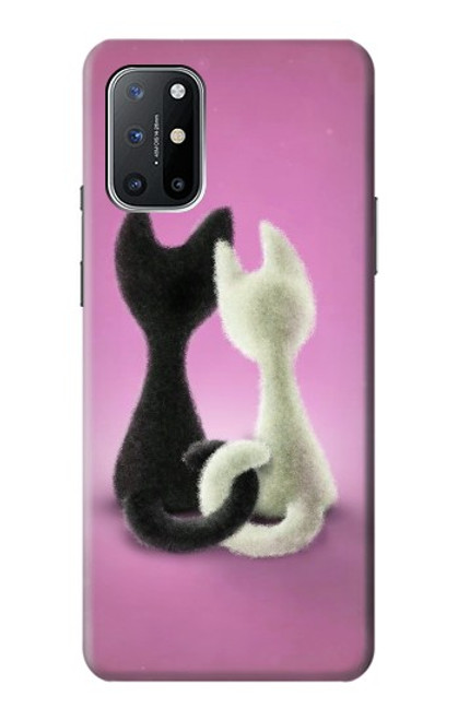 W1832 Love Cat Hard Case and Leather Flip Case For OnePlus 8T