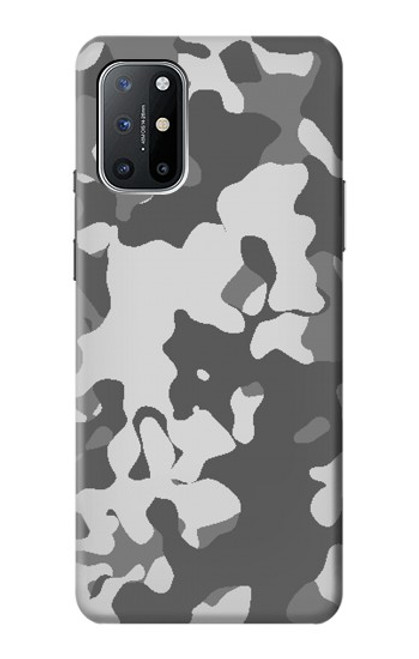 W2186 Gray Camo Camouflage Graphic Printed Hard Case and Leather Flip Case For OnePlus 8T