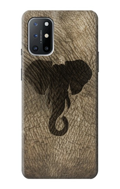 W2516 Elephant Skin Graphic Printed Hard Case and Leather Flip Case For OnePlus 8T