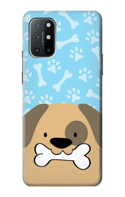 W2669 Cute Dog Paws Bones Cartoon Hard Case and Leather Flip Case For OnePlus 8T