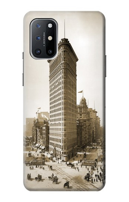 W3046 Old New York Flatiron Building Hard Case and Leather Flip Case For OnePlus 8T