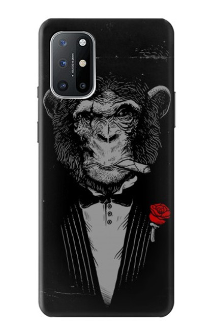 W3167 Funny Monkey God Father Hard Case and Leather Flip Case For OnePlus 8T