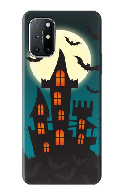 W3268 Halloween Festival Castle Hard Case and Leather Flip Case For OnePlus 8T