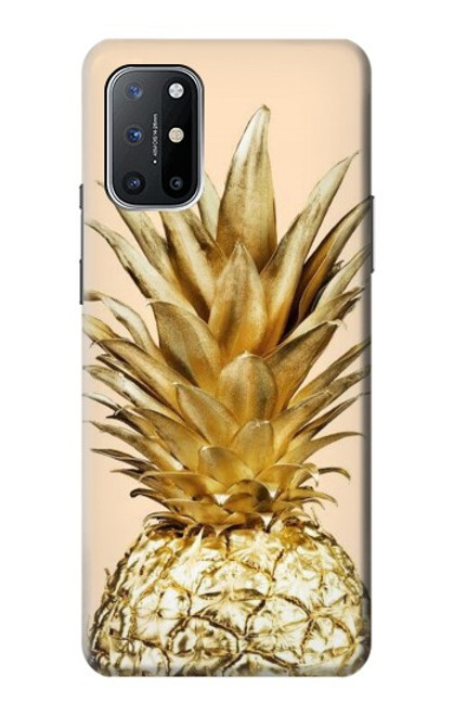 W3490 Gold Pineapple Hard Case and Leather Flip Case For OnePlus 8T