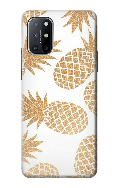 W3718 Seamless Pineapple Hard Case and Leather Flip Case For OnePlus 8T