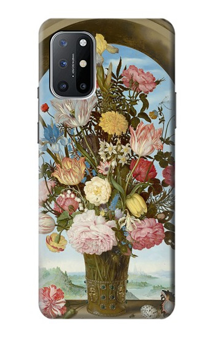 W3749 Vase of Flowers Hard Case and Leather Flip Case For OnePlus 8T