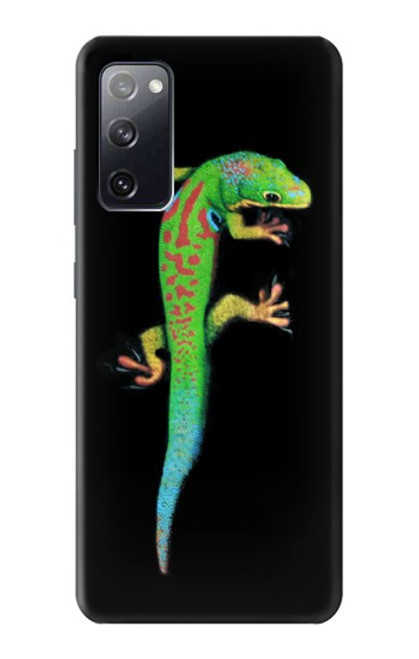 W0125 Green Madagascan Gecko Hard Case and Leather Flip Case For Samsung Galaxy S20 FE