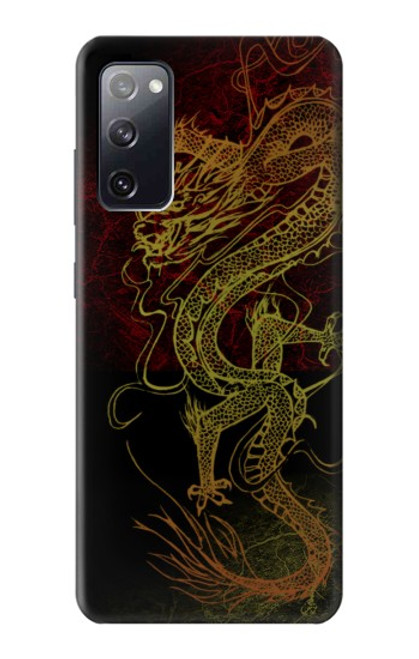 W0354 Chinese Dragon Hard Case and Leather Flip Case For Samsung Galaxy S20 FE