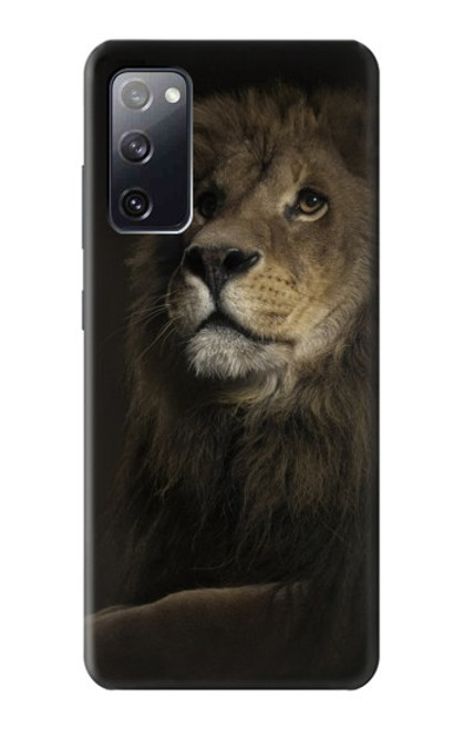 W0472 Lion Hard Case and Leather Flip Case For Samsung Galaxy S20 FE