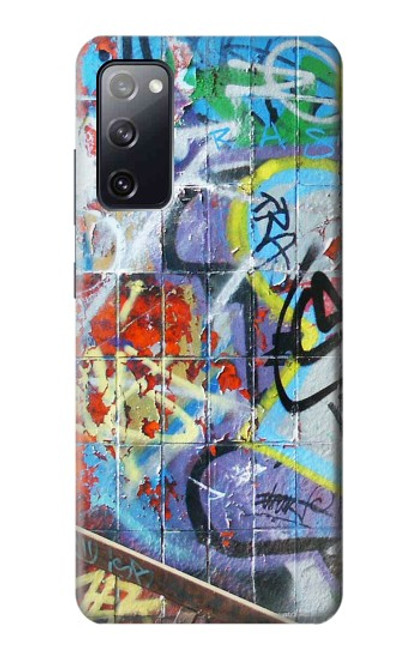 W0588 Wall Graffiti Hard Case and Leather Flip Case For Samsung Galaxy S20 FE