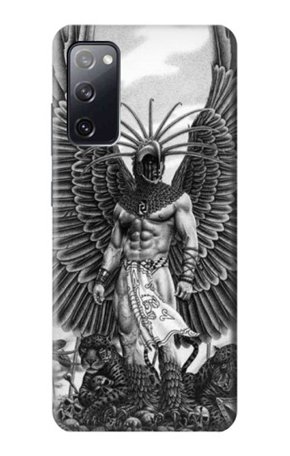 W1235 Aztec Warrior Hard Case and Leather Flip Case For Samsung Galaxy S20 FE