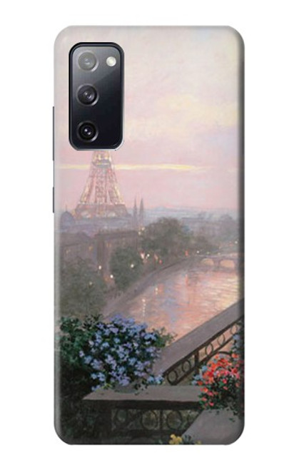 W1443 Terrace in Paris Eifel Hard Case and Leather Flip Case For Samsung Galaxy S20 FE