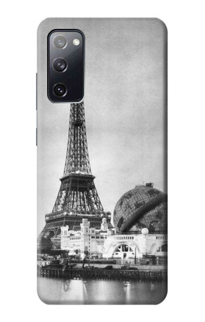 W2350 Old Paris Eiffel Tower Hard Case and Leather Flip Case For Samsung Galaxy S20 FE