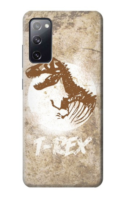 W2372 T-Rex Jurassic Fossil Hard Case and Leather Flip Case For Samsung Galaxy S20 FE