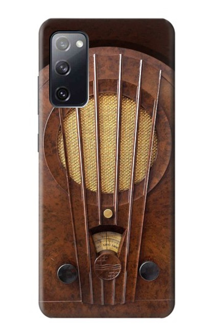 W2655 Vintage Bakelite Deco Radio Hard Case and Leather Flip Case For Samsung Galaxy S20 FE