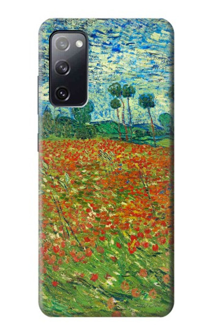 W2681 Field Of Poppies Vincent Van Gogh Hard Case and Leather Flip Case For Samsung Galaxy S20 FE