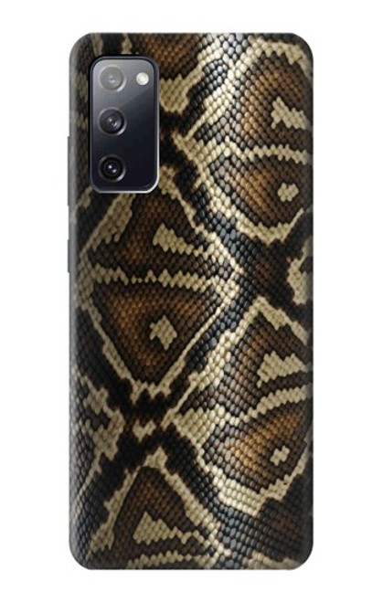 W2712 Anaconda Amazon Snake Skin Graphic Printed Hard Case and Leather Flip Case For Samsung Galaxy S20 FE