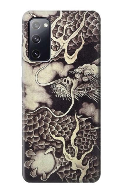 W2719 Japan Painting Dragon Hard Case and Leather Flip Case For Samsung Galaxy S20 FE