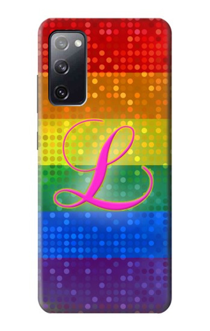 W2900 Rainbow LGBT Lesbian Pride Flag Hard Case and Leather Flip Case For Samsung Galaxy S20 FE