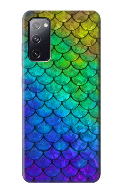 W2930 Mermaid Fish Scale Hard Case and Leather Flip Case For Samsung Galaxy S20 FE