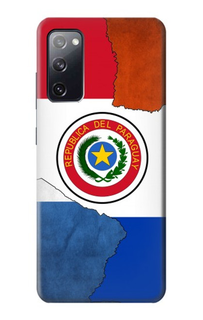 W3017 Paraguay Flag Hard Case and Leather Flip Case For Samsung Galaxy S20 FE