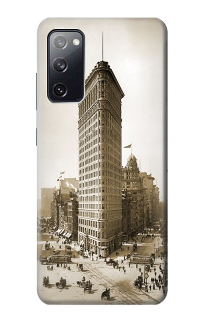 W3046 Old New York Flatiron Building Hard Case and Leather Flip Case For Samsung Galaxy S20 FE